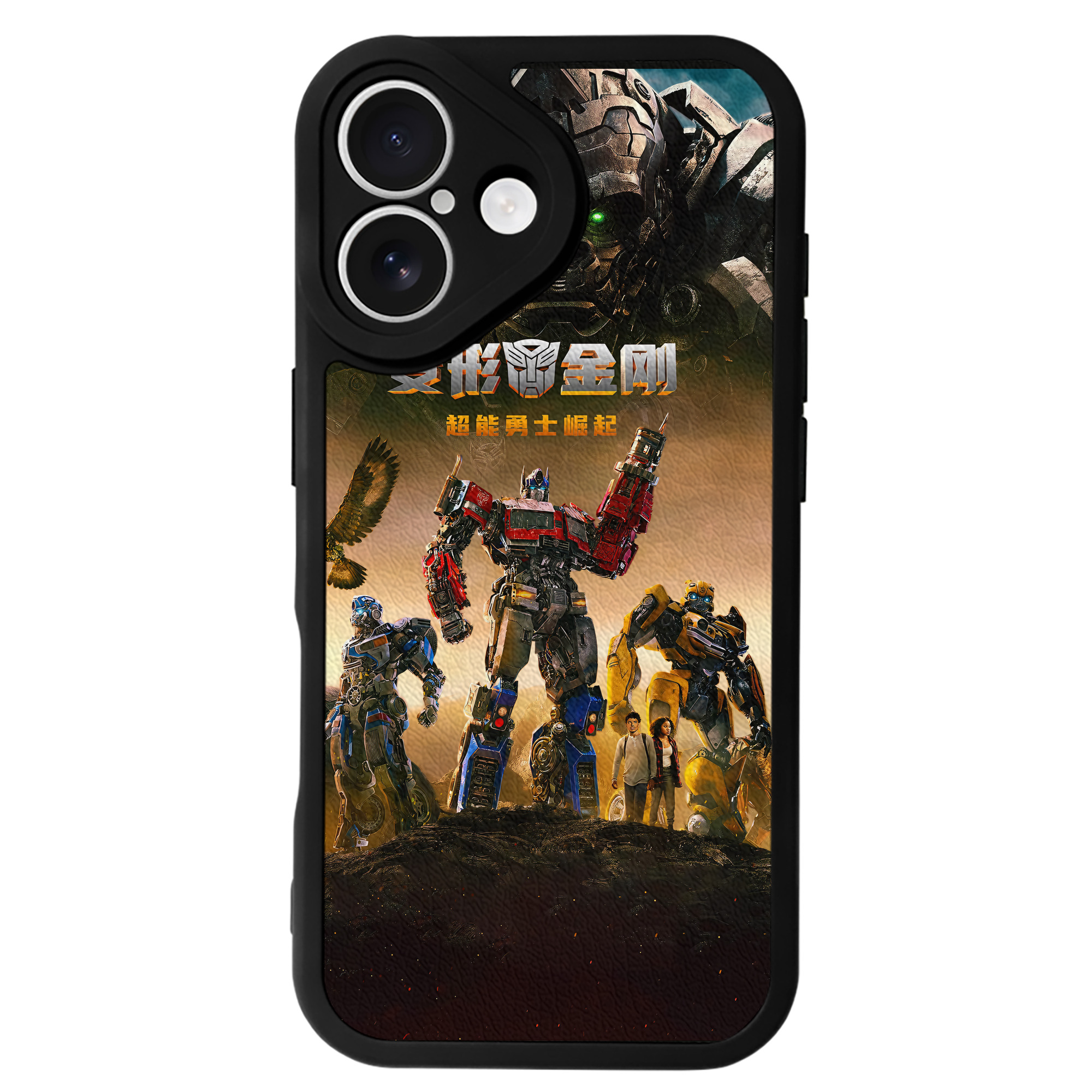 （画像用） Transformers トランスフォーマー 【iPhone 16シリーズ対応】シリコンスマホケース（レザー調） 材質：シリコン
